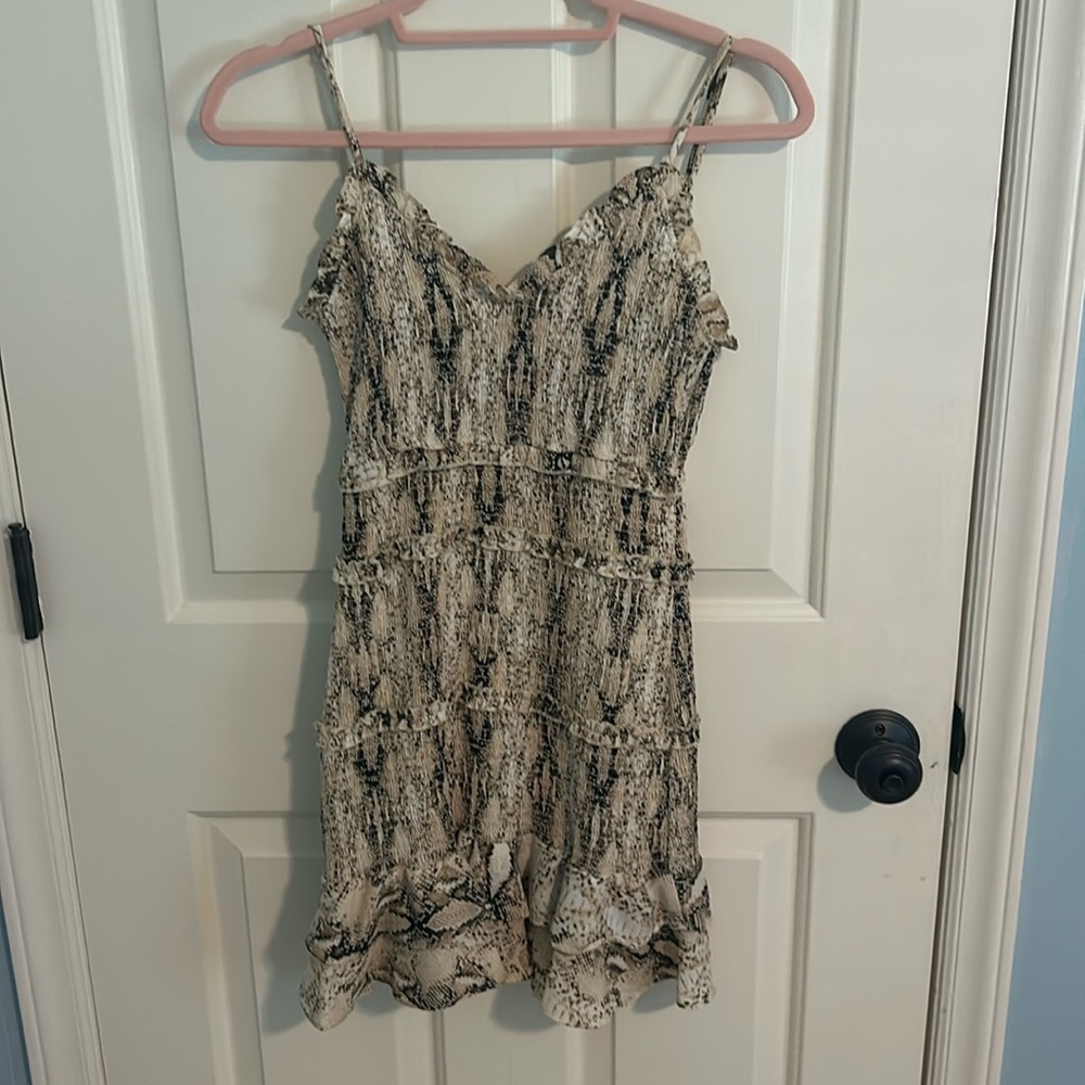 Stretchy snake skin dress